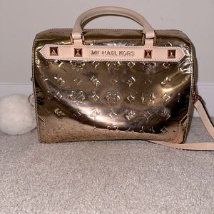 Michael Kors gold handbag